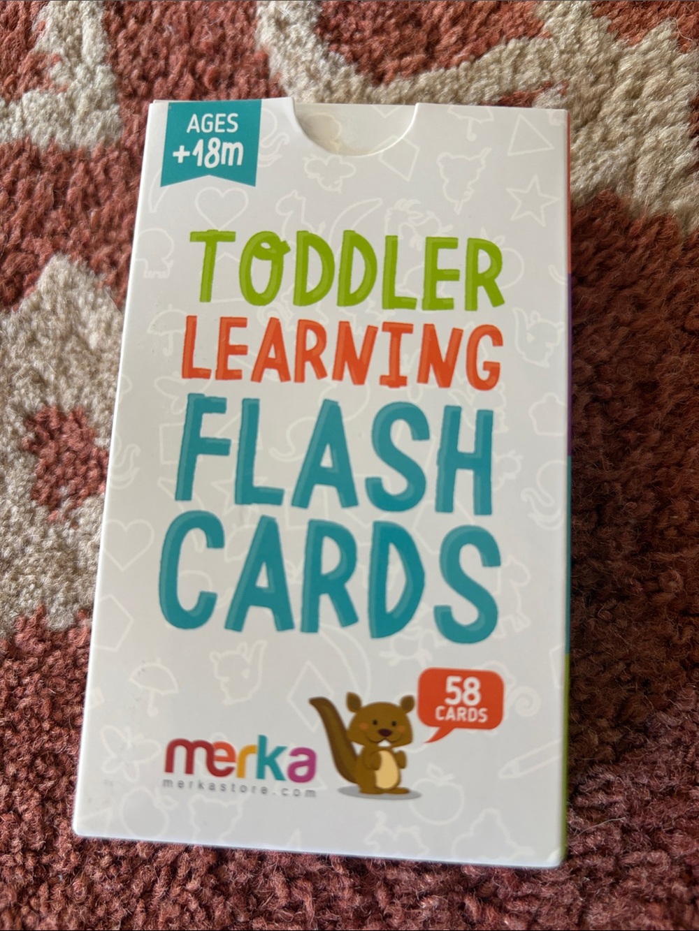 Toddler Learning Flash Cards - Multicolor Educational Set